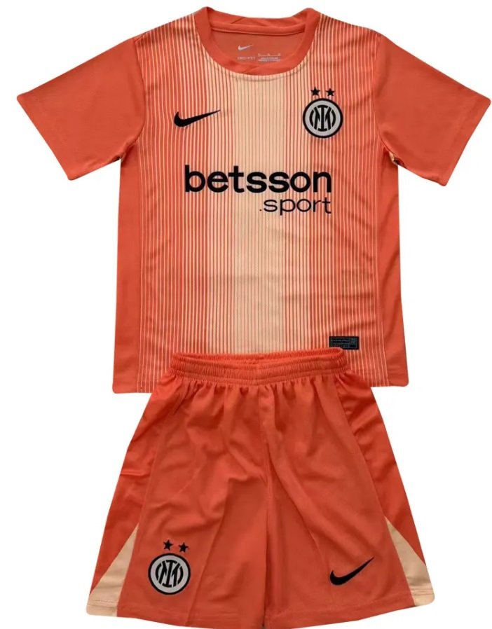 Kit infantil Goleiro I Inter de Milão 2025 2026 Home